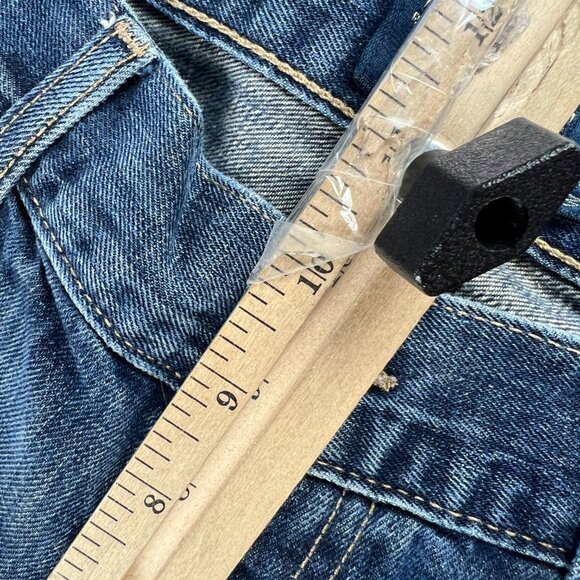 Lucky Brand Jeans Mens 33x31* 221 Straight Blue Faded Distressed Denim Tag 32x32 - Picture 15 of 16